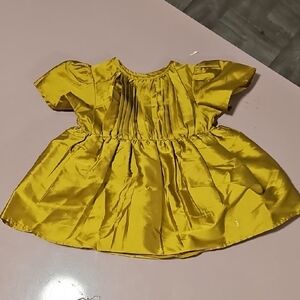 next Girls' Shiny Mustard Yellow Party Dress